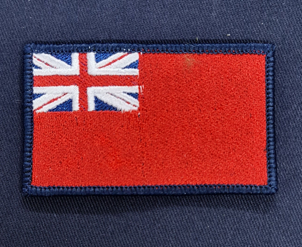 Merchant Navy MN Colour Flag Navy Ensign Patch / Badge