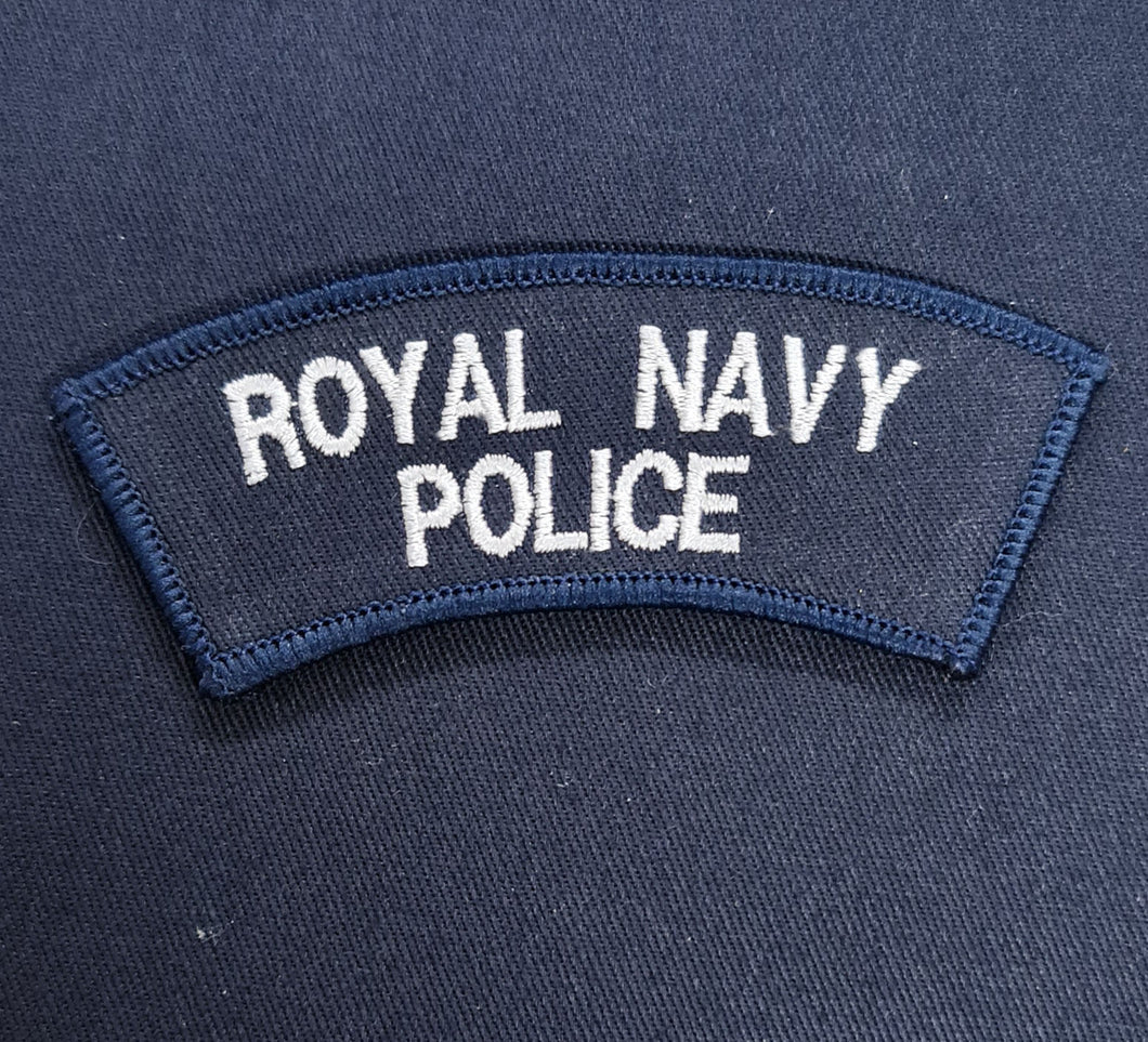 Royal Navy Police (Regulator) Blue PCS RNP Shoulder Flash / Mud Guard