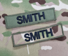 Load image into Gallery viewer, X2 Modern Style Name Tag Chest Identification Badge (Olive / MTP)
