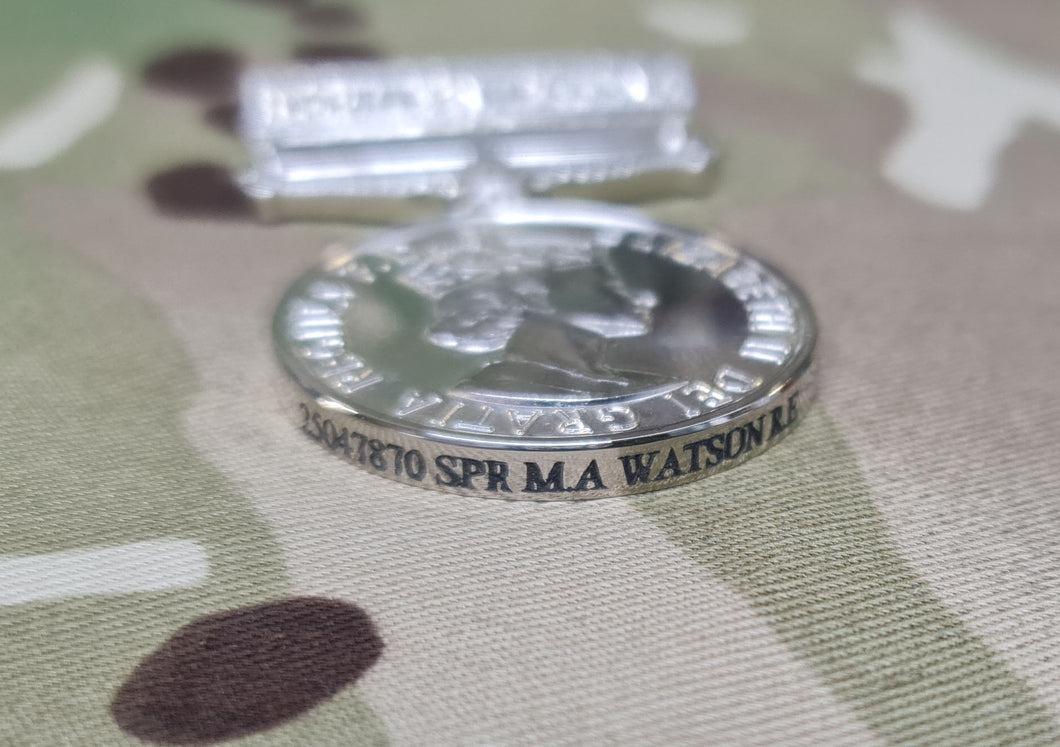 Medal Edge Engraving