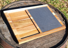 Load image into Gallery viewer, Engraved Slate / Wood Charcuterie Serving Board
