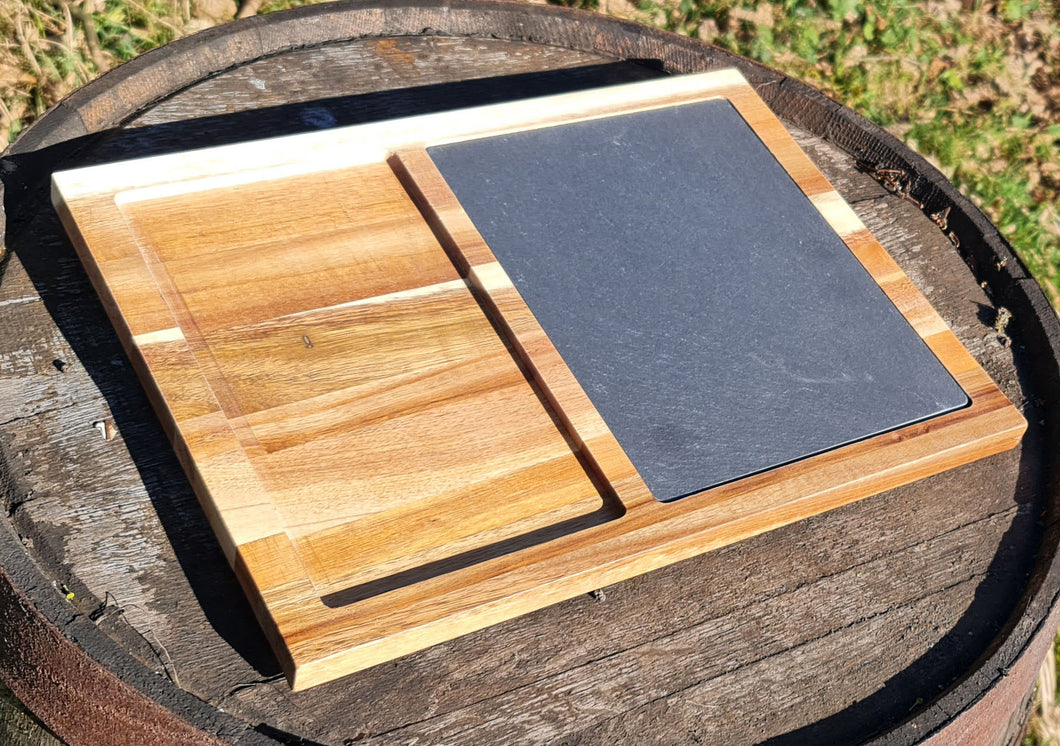 Engraved Slate / Wood Charcuterie Serving Board