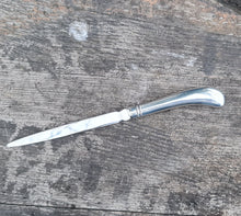 Load image into Gallery viewer, Cast pewter and stainless steel Pistol Letter Opener
