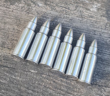 Load image into Gallery viewer, Engraved Whiskey Bullet Stones / Stainless Steel Metal Ice Cubes - tell us your design

