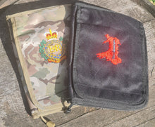 Load image into Gallery viewer, Bespoke Embroidered - A5 Folder/Notebook Holder (Choose your design &amp; colour)
