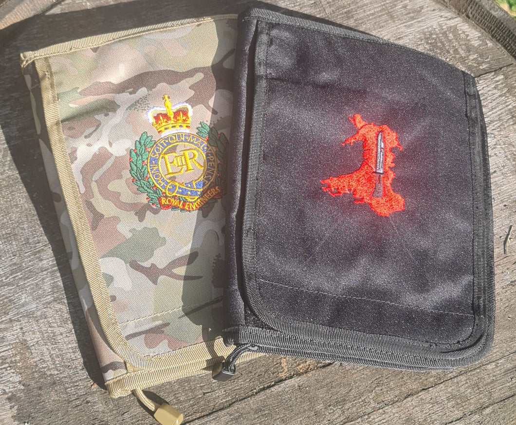 Bespoke Embroidered - A5 Folder/Notebook Holder (Choose your design & colour)