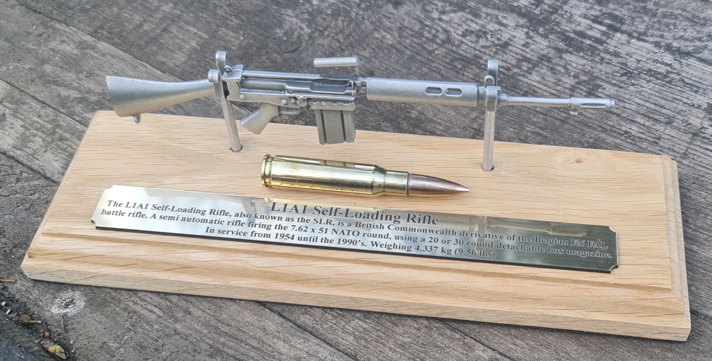 Pewter L1A1 Self Loading Rifle SLR Rifle Presentation – hanger39colchester