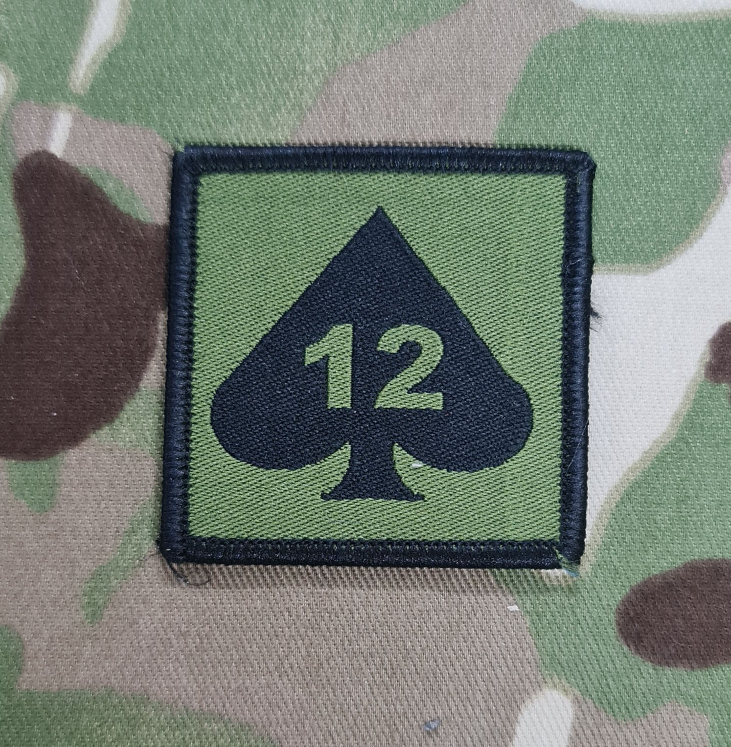 12 Brigade TRF (Tactical Recognition Flash), Subdued (12 of Spades ...