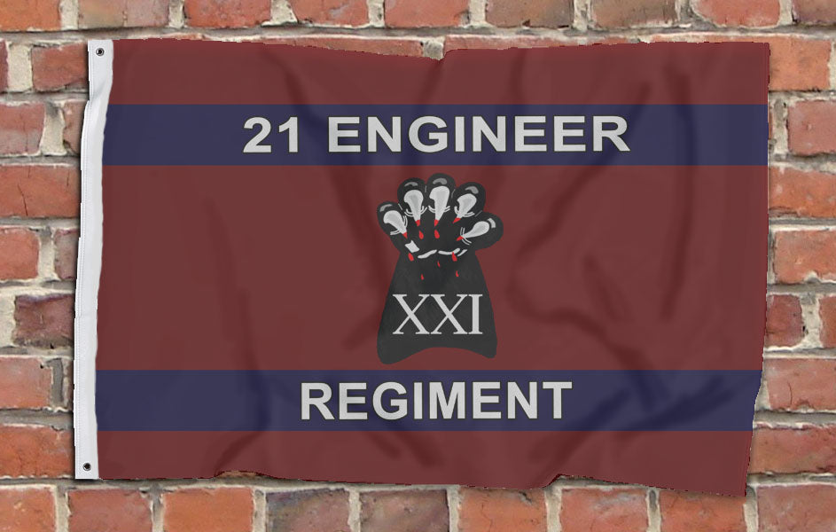 21 Engineer Regiment Royal Engineers - Fully Printed Flag