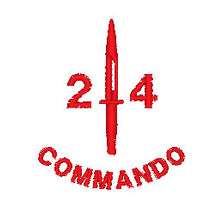 Load image into Gallery viewer, 24 Commando RE - Embroidered Design - Choose your Garment
