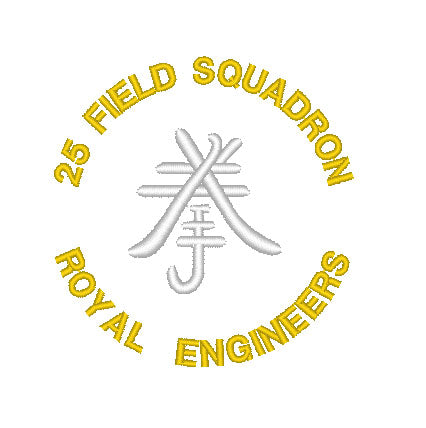 25 Field Squadron Royal Engineers / 25 fd sqn re - Embroidered Design - Choose your Garment