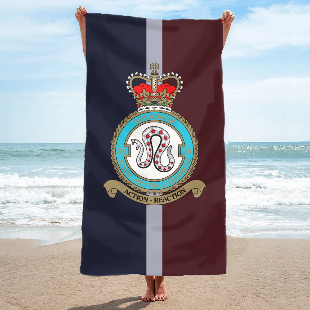 Fully Printed 26 Sqn RAF Regiment  Towel