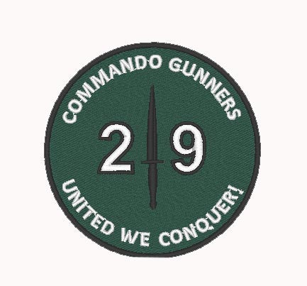 Embroidered 29 Commando Regiment RA - Choose your Garment
