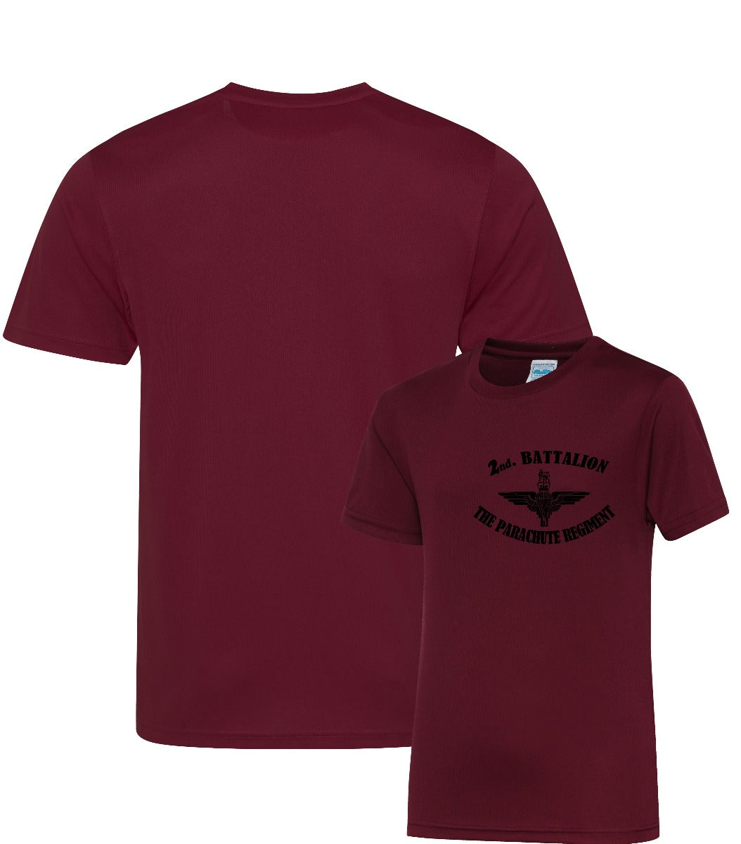 Double Printed 2nd Battalion Parachute Regiment Wicking T-Shirt