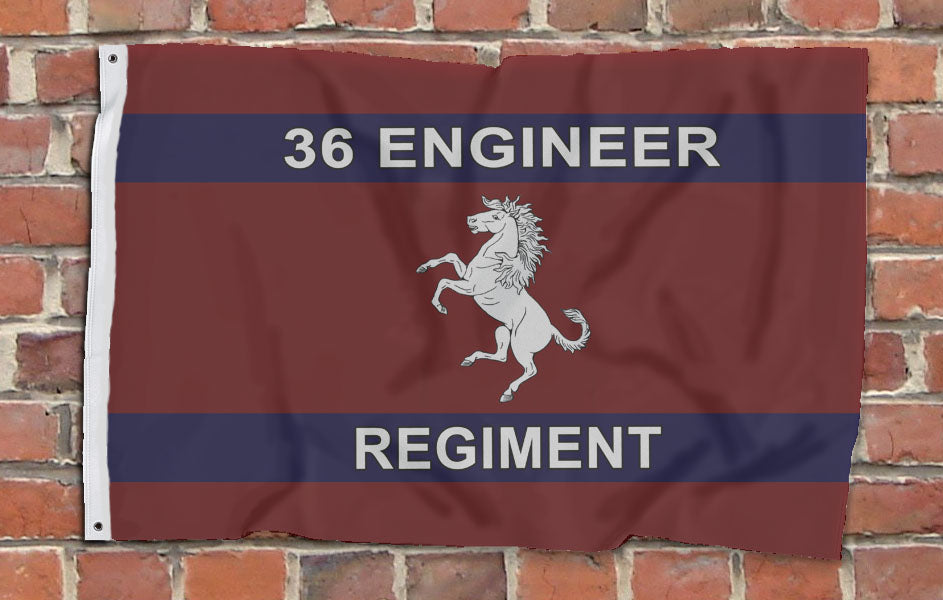 36 Engineer Regiment Royal Engineers - Fully Printed Flag