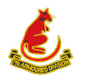 7th Armoured Division - Embroidered - Choose your Garment