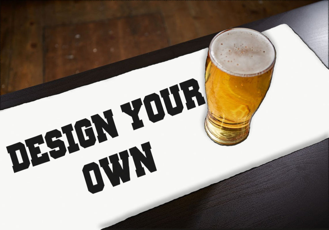 Printed Design Your Own Beer Mat / Bar Runner