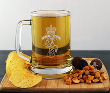 Load image into Gallery viewer, Royal Electrical &amp; Mechanical Engineers REME  - Engraved Glass Beer Pint Tankard 660ml
