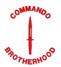 Load image into Gallery viewer, Commando Brotherhood  - Embroidered Design - Choose your Garment
