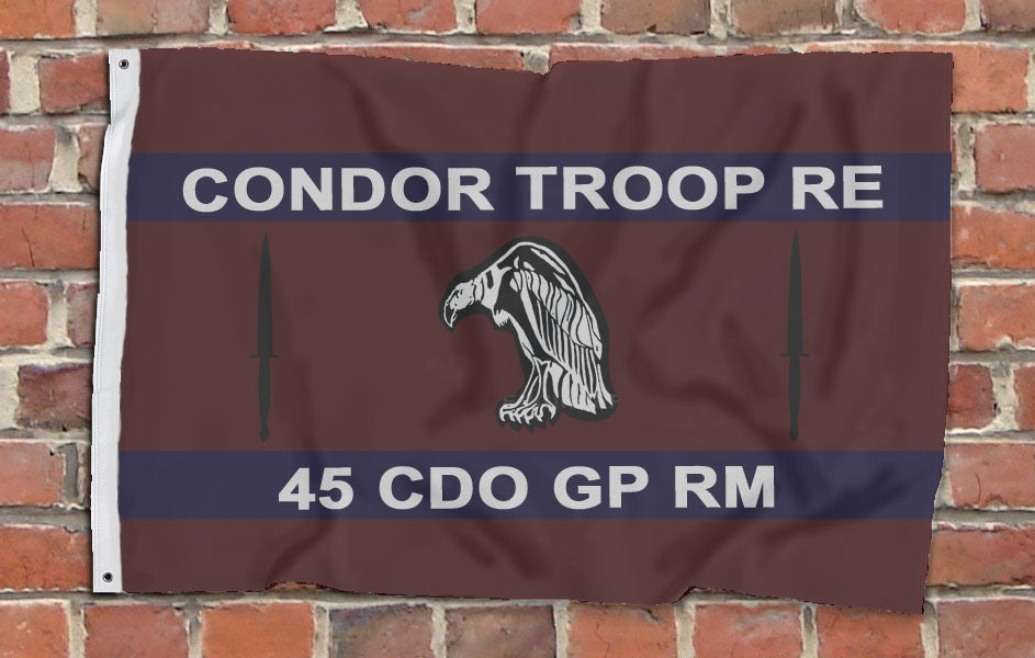 Condor Troop, 59 Commando Squadron RE, 45 Cdo Gp, Flag - Fully Printed Flag