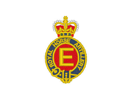 E Battery Royal Horse Artillery (RHA)  - Embroidered - Choose your Garment