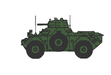 Load image into Gallery viewer, Armoured Fighting Vehicle AFV Scout Car Ferret Embroidered Design - Choose your Garment
