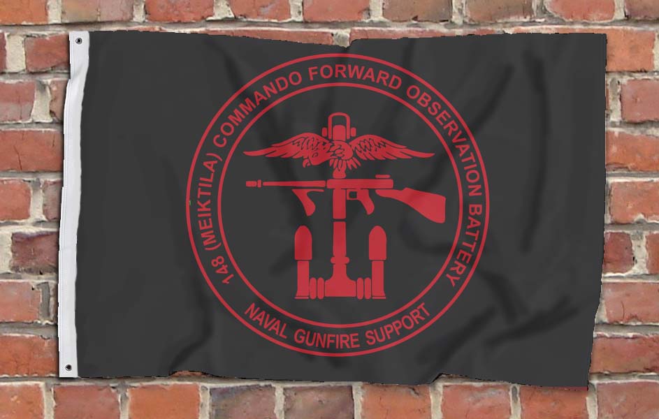 148 (Meiktila) Commando Forward Observation Battery, 29 Cdo RA - Fully Printed Flag