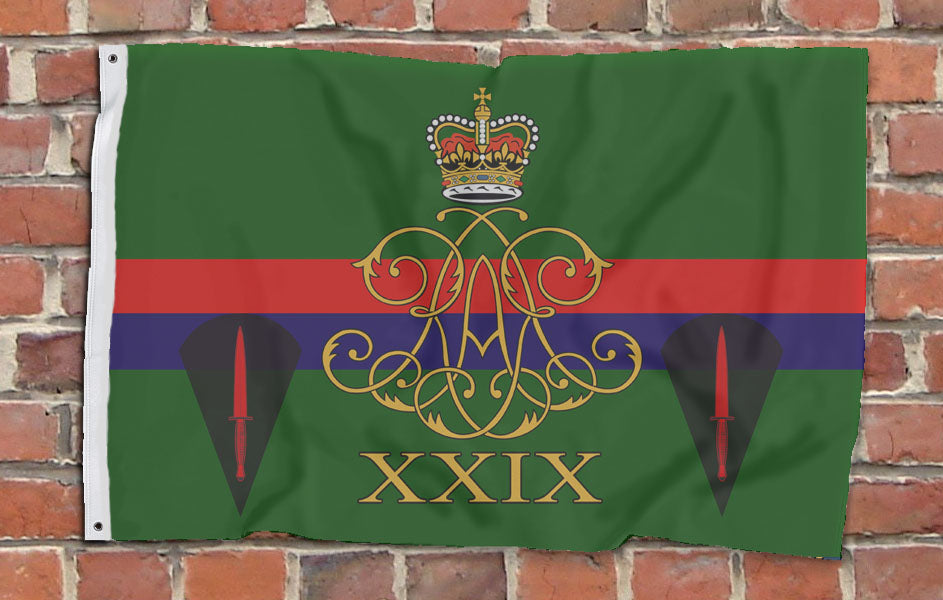 29 XXIX Commando Regiment Royal Artillery RA v2 - Fully Printed Flag