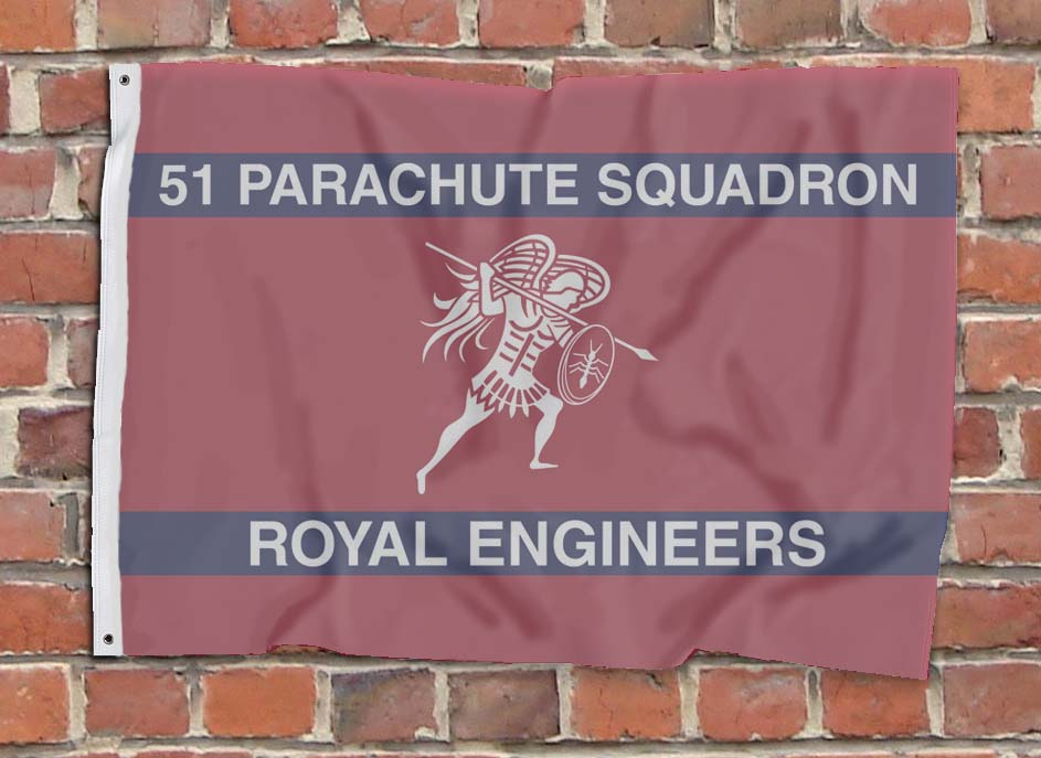 51 Parachute Squadron Royal Engineers Printed Flag