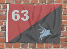 Load image into Gallery viewer, Printed Flag - 63 Sqn 13 Air Assault Support Regiment RLC (Pegasus)
