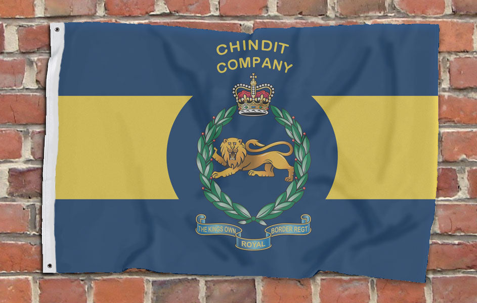 Chindit Company Kings Own Royal Border Regiment (KORBR) Flag - Fully Printed Flag