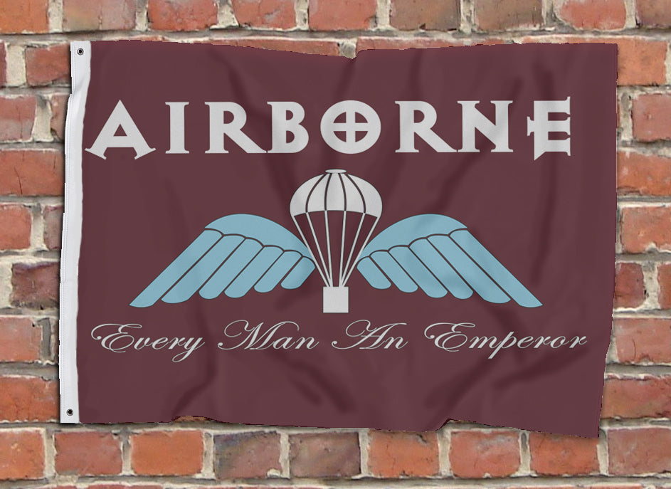 Airborne Everyman an Emperor Flag - Fully Printed Flag