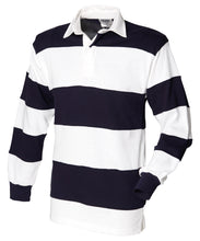 Load image into Gallery viewer, Embroidered - Stripe Long Sleeve Rugby Shirt
