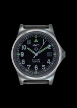 Load image into Gallery viewer, MWC G10 LM Stainless Steel Military Watch Non Date on a Black NATO Strap (Fully Personalisation Available)
