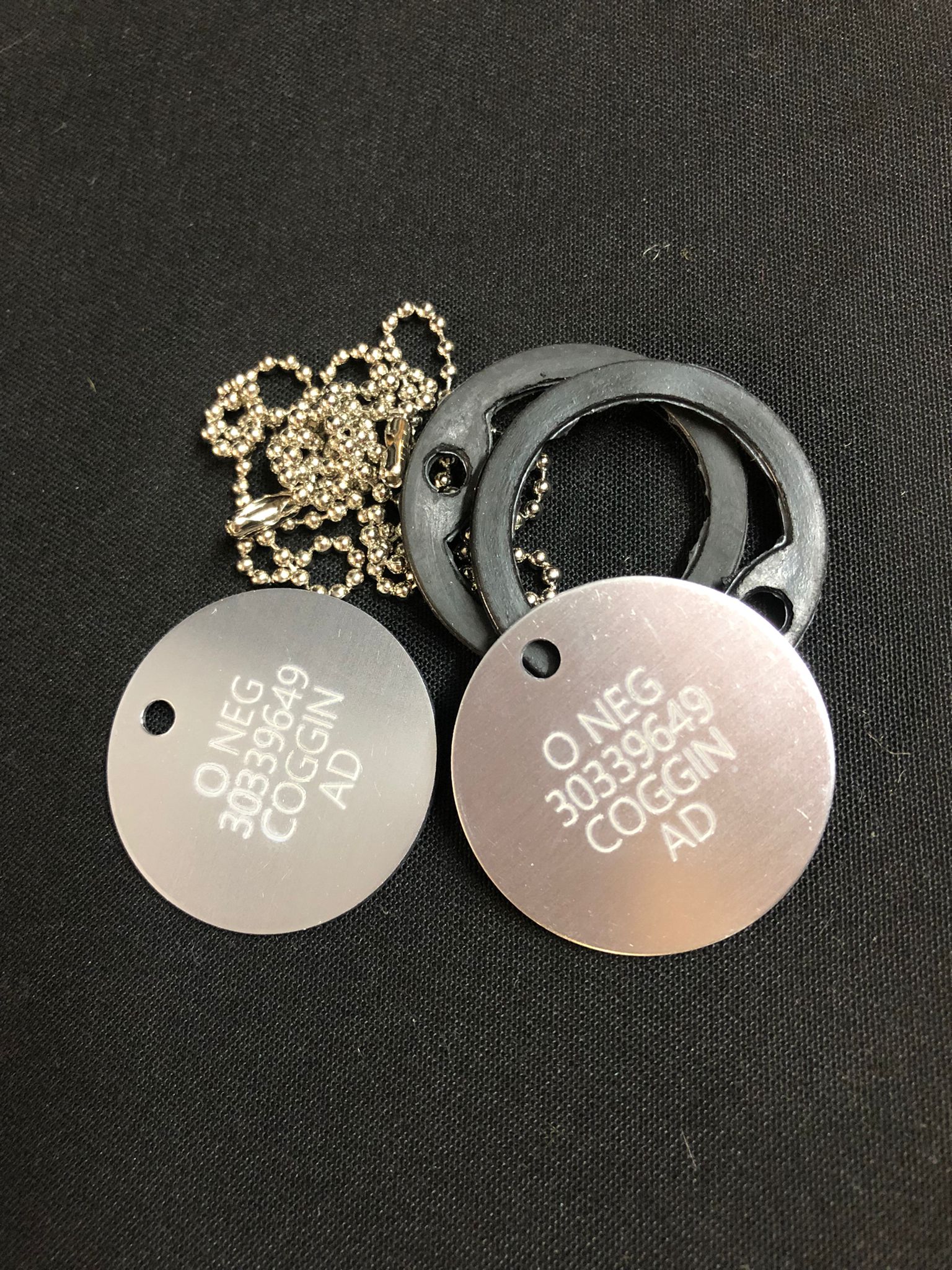 Engraved Current British Army Identification ID Dog Tags / Discs ...