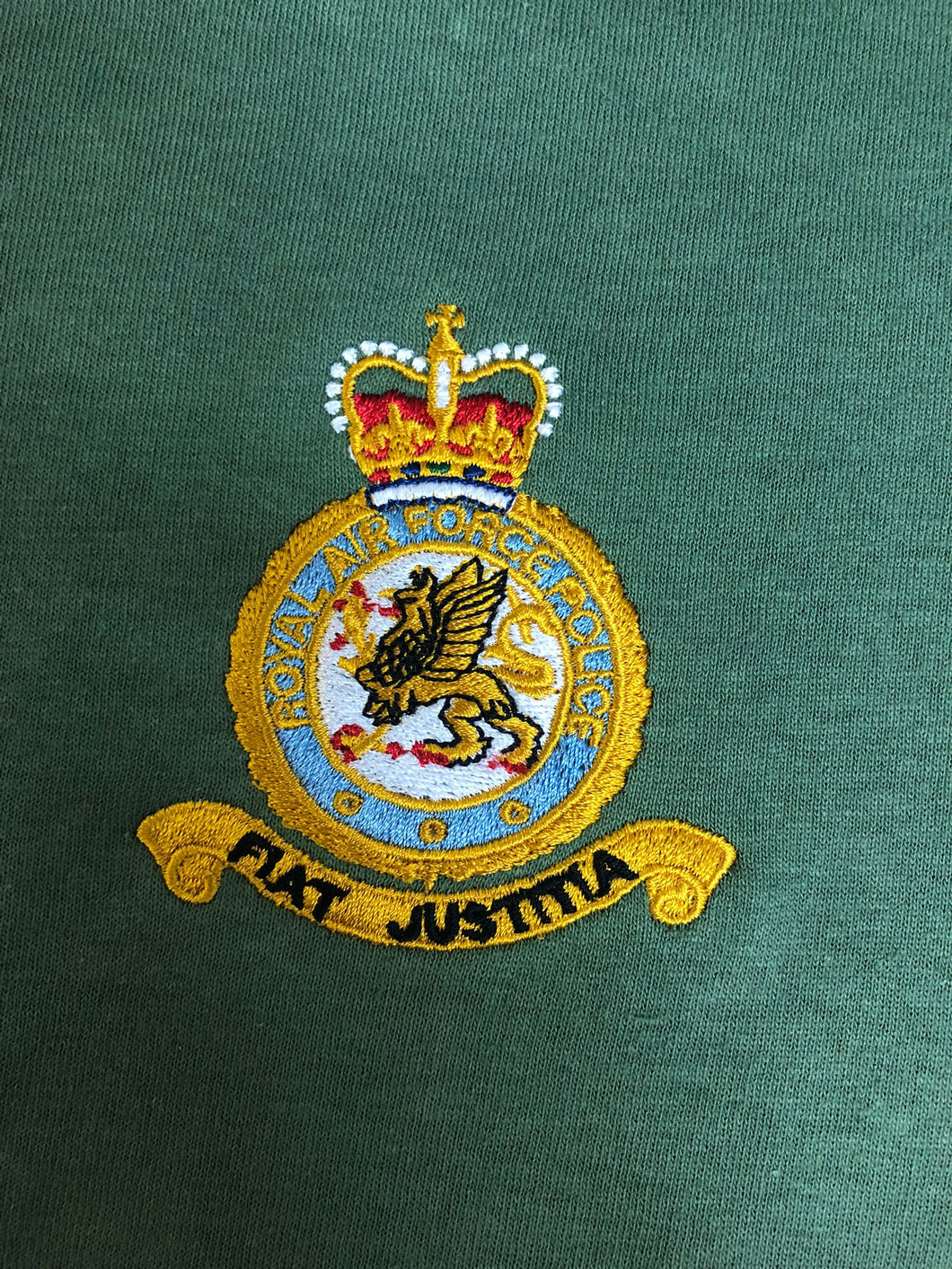 Embroidered Royal Air Force RAF Police Crest - Choose your Garment