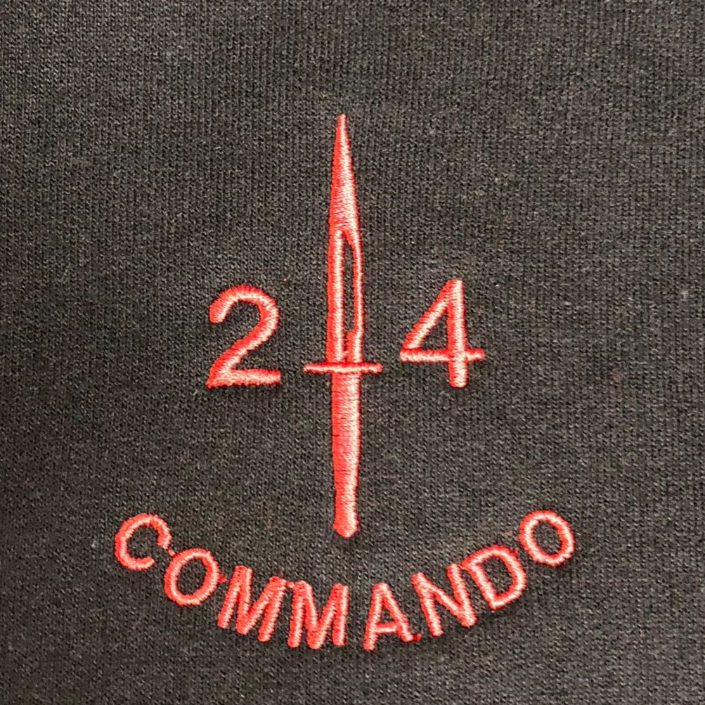 24 Commando RE - Embroidered Design - Choose your Garment