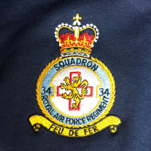 Load image into Gallery viewer, 34 Squadron Royal Air Force Regiment Crest (RAF) - Embroidered - Choose your Garment
