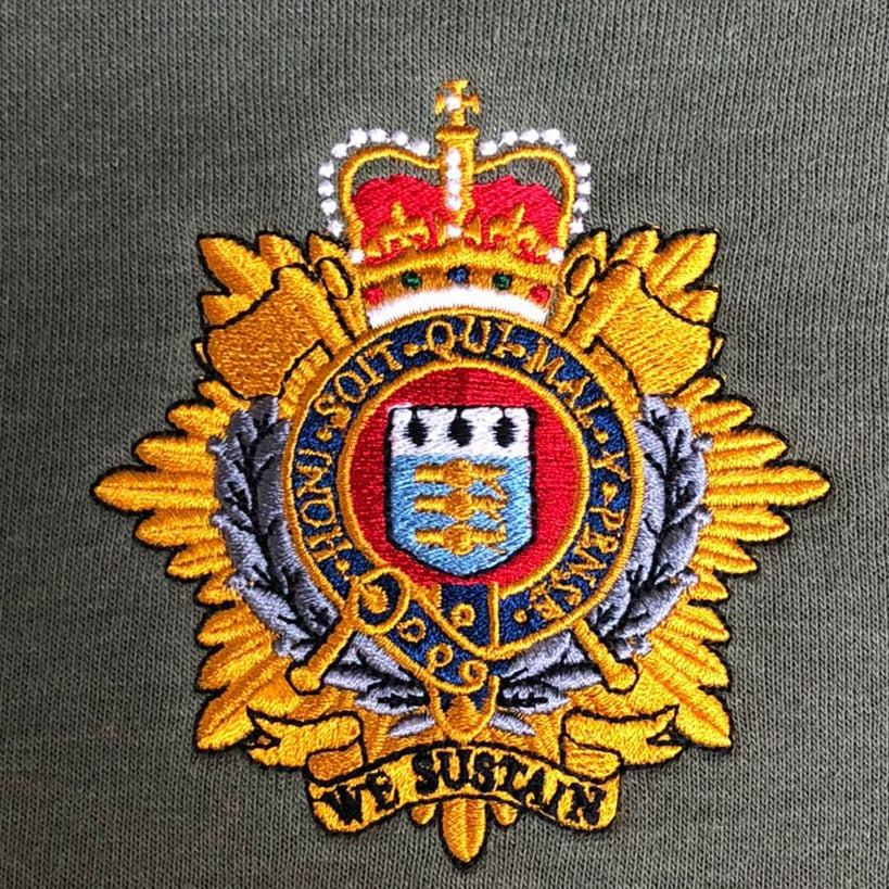 Royal Logistic Corps (RLC)- Embroidered - Choose your Garment ...