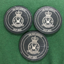 Load image into Gallery viewer, RAF Squadron Personalised Engraved Slate Coasters - Special Occasion 007
