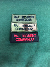 Load image into Gallery viewer, (FCF / FRMU) Future Commando Force (RAF) Royal Air Force Regiment Commando Embroidered Shoulder Patch
