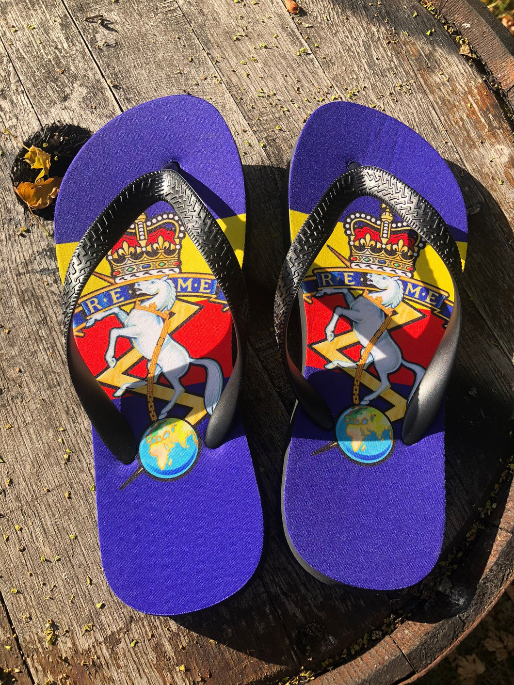 Printed Flip Flops - Royal Electrical & Mechanical Engineers (REME)