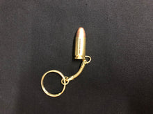 Load image into Gallery viewer, Engraved / Personalised Pistol 9mm Bullet Keyring

