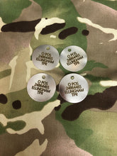 Engraved Current British Army Identification ID Dog Tags / Discs ...