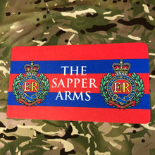 Load image into Gallery viewer, Printed Design Mat / Bar Runner - The Sapper Arms (Royal Engineers RE)
