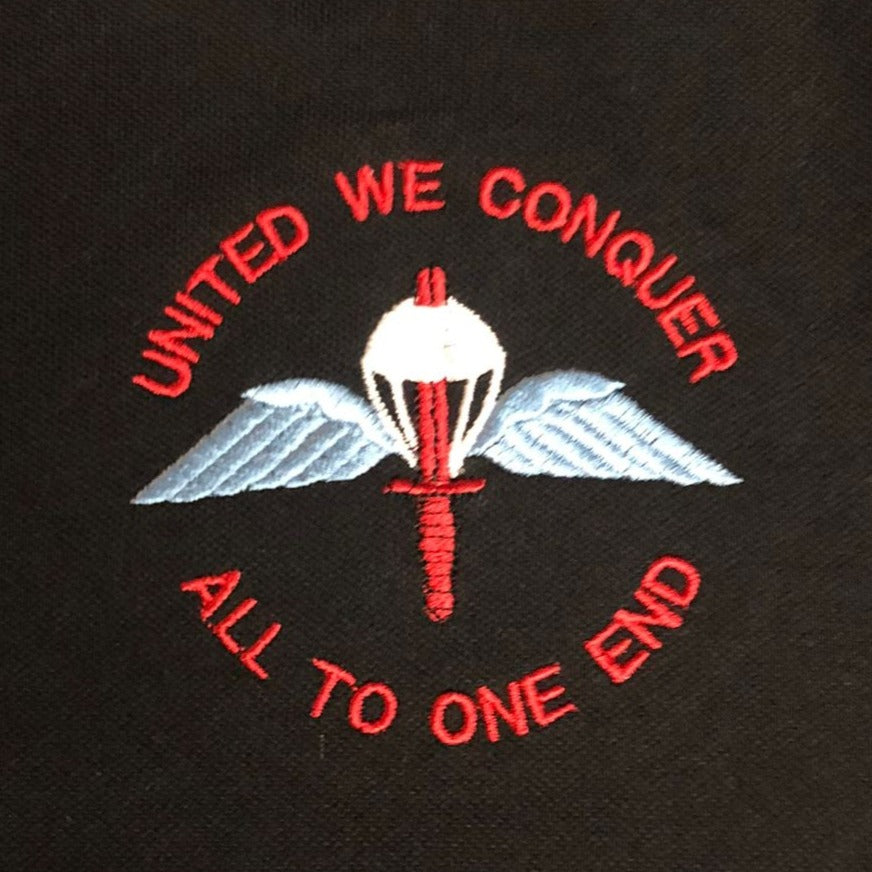 Parachutist Trained Commando / All to one end  - Embroidered - Choose your Garment
