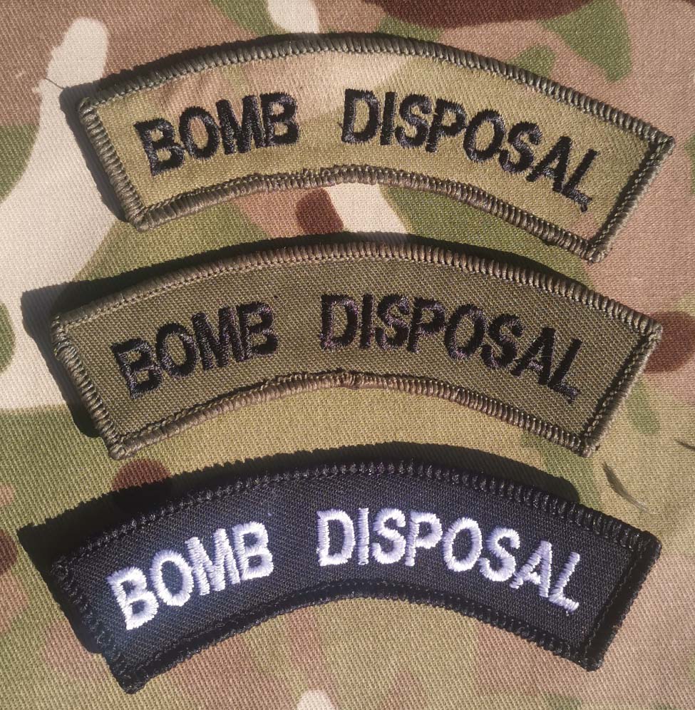 Bomb Disposal Shoulder Flash / Mud Guard