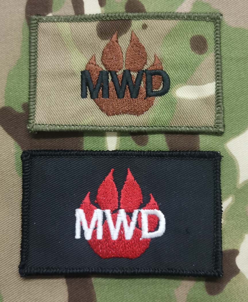 Embroidered K9 MWD Military Working Dog