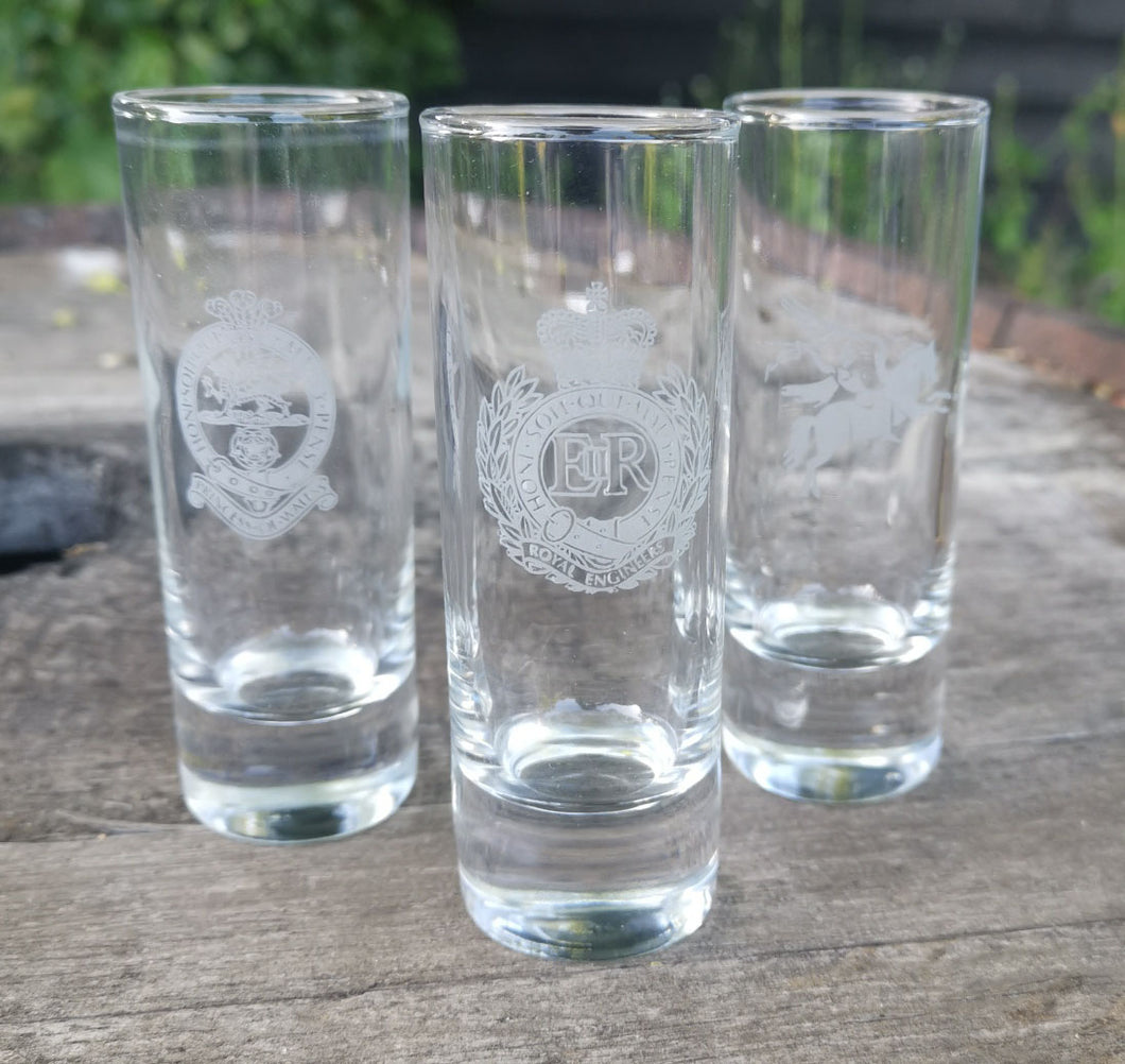 Engraved Cap Badge Shot Glass