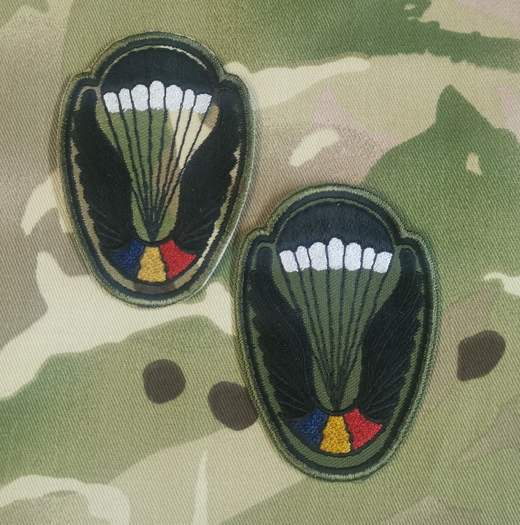 Romania / Romanian Airborne Parachutist Qualification Wings Cloth